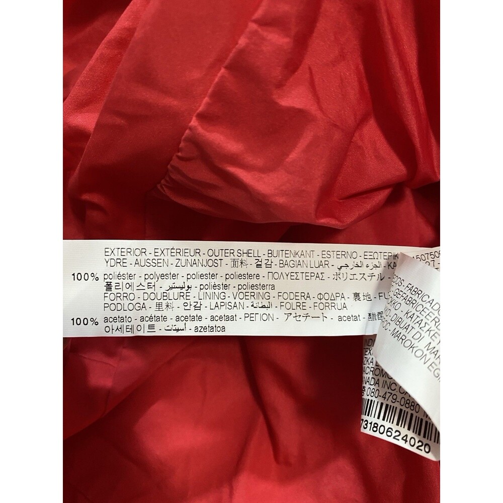 Zara Bright Red One-Shoulder Ruched Mini Dress Size S - Picture 10 of 16
